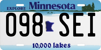 MN license plate 098SEI