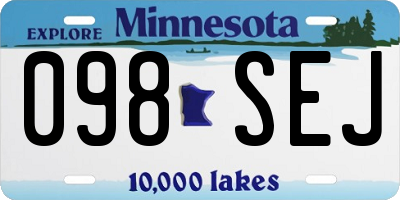 MN license plate 098SEJ