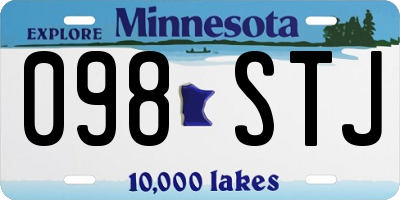 MN license plate 098STJ