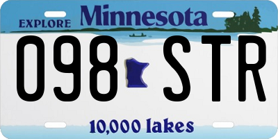 MN license plate 098STR