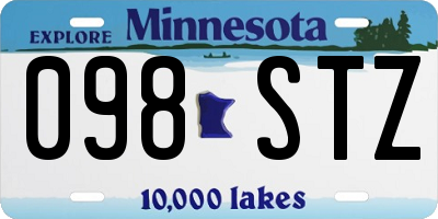 MN license plate 098STZ