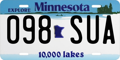 MN license plate 098SUA