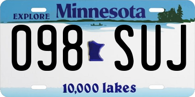 MN license plate 098SUJ