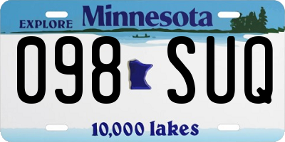 MN license plate 098SUQ