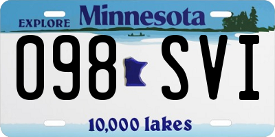 MN license plate 098SVI