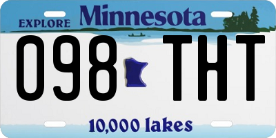 MN license plate 098THT