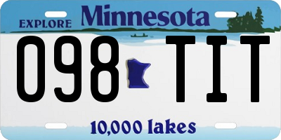 MN license plate 098TIT