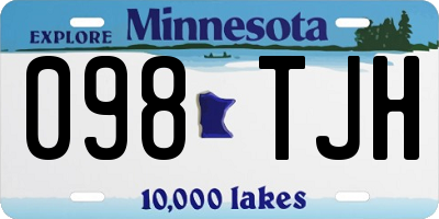 MN license plate 098TJH