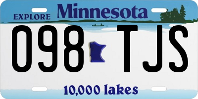 MN license plate 098TJS
