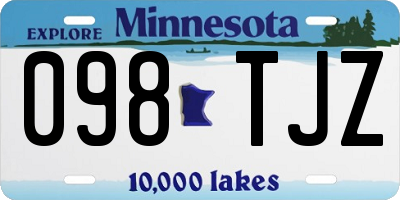 MN license plate 098TJZ
