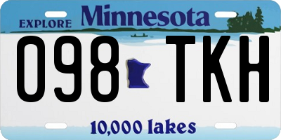 MN license plate 098TKH