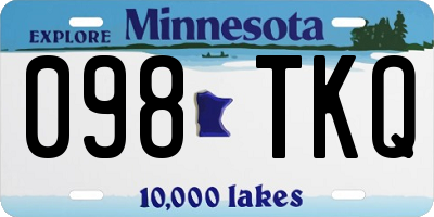 MN license plate 098TKQ