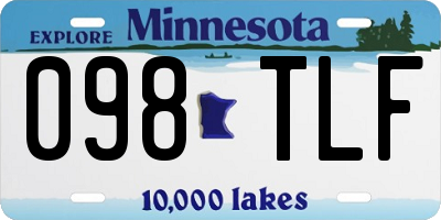 MN license plate 098TLF