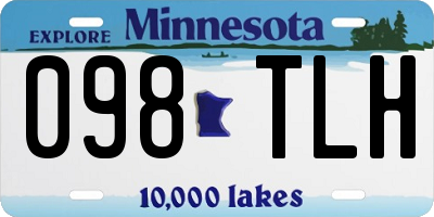 MN license plate 098TLH