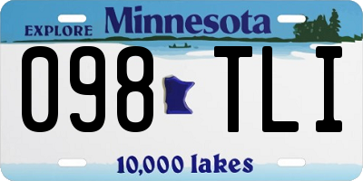 MN license plate 098TLI