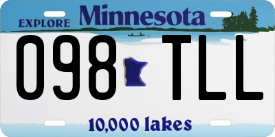 MN license plate 098TLL