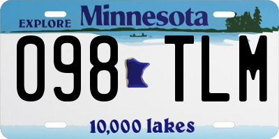 MN license plate 098TLM