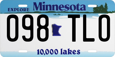 MN license plate 098TLO