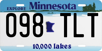 MN license plate 098TLT