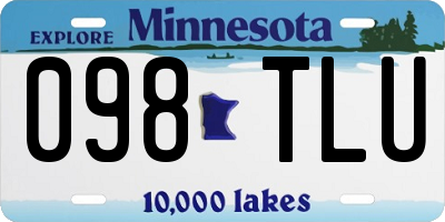 MN license plate 098TLU