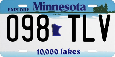 MN license plate 098TLV