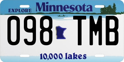 MN license plate 098TMB