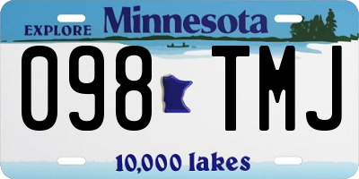 MN license plate 098TMJ