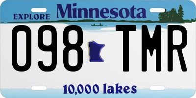 MN license plate 098TMR