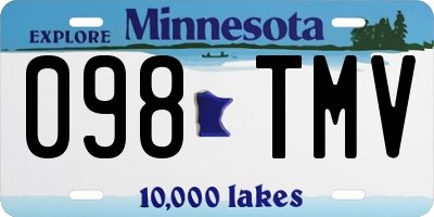 MN license plate 098TMV