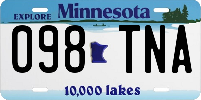MN license plate 098TNA
