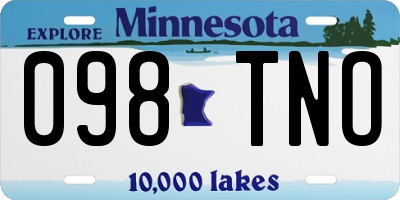 MN license plate 098TNO