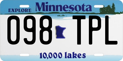 MN license plate 098TPL
