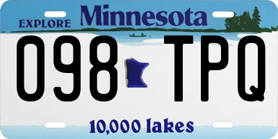 MN license plate 098TPQ