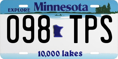 MN license plate 098TPS