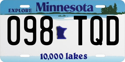 MN license plate 098TQD