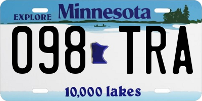 MN license plate 098TRA
