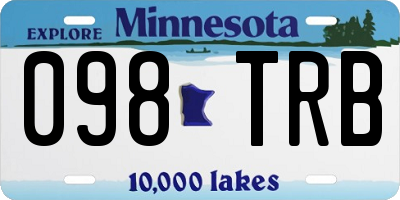 MN license plate 098TRB