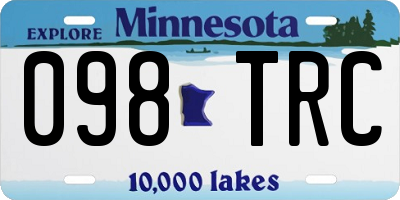 MN license plate 098TRC