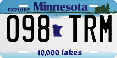 MN license plate 098TRM