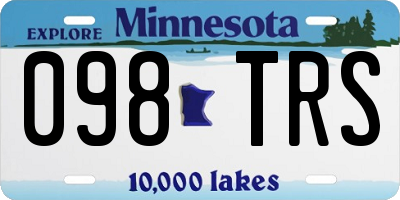MN license plate 098TRS