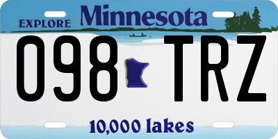 MN license plate 098TRZ