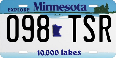 MN license plate 098TSR