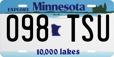 MN license plate 098TSU