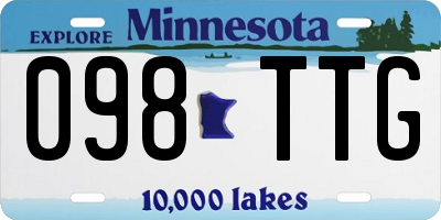 MN license plate 098TTG
