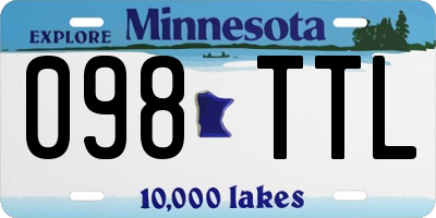 MN license plate 098TTL