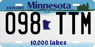 MN license plate 098TTM