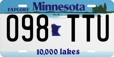 MN license plate 098TTU