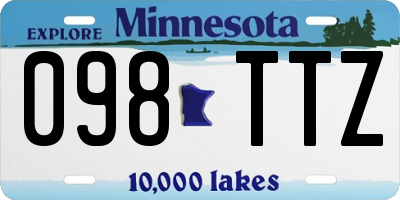 MN license plate 098TTZ