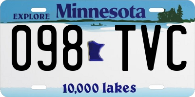 MN license plate 098TVC