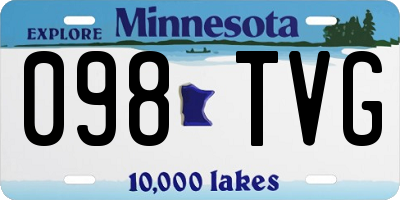 MN license plate 098TVG